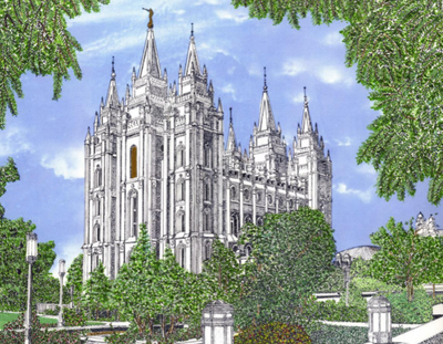 Brent J. Pettit Temple Paintings