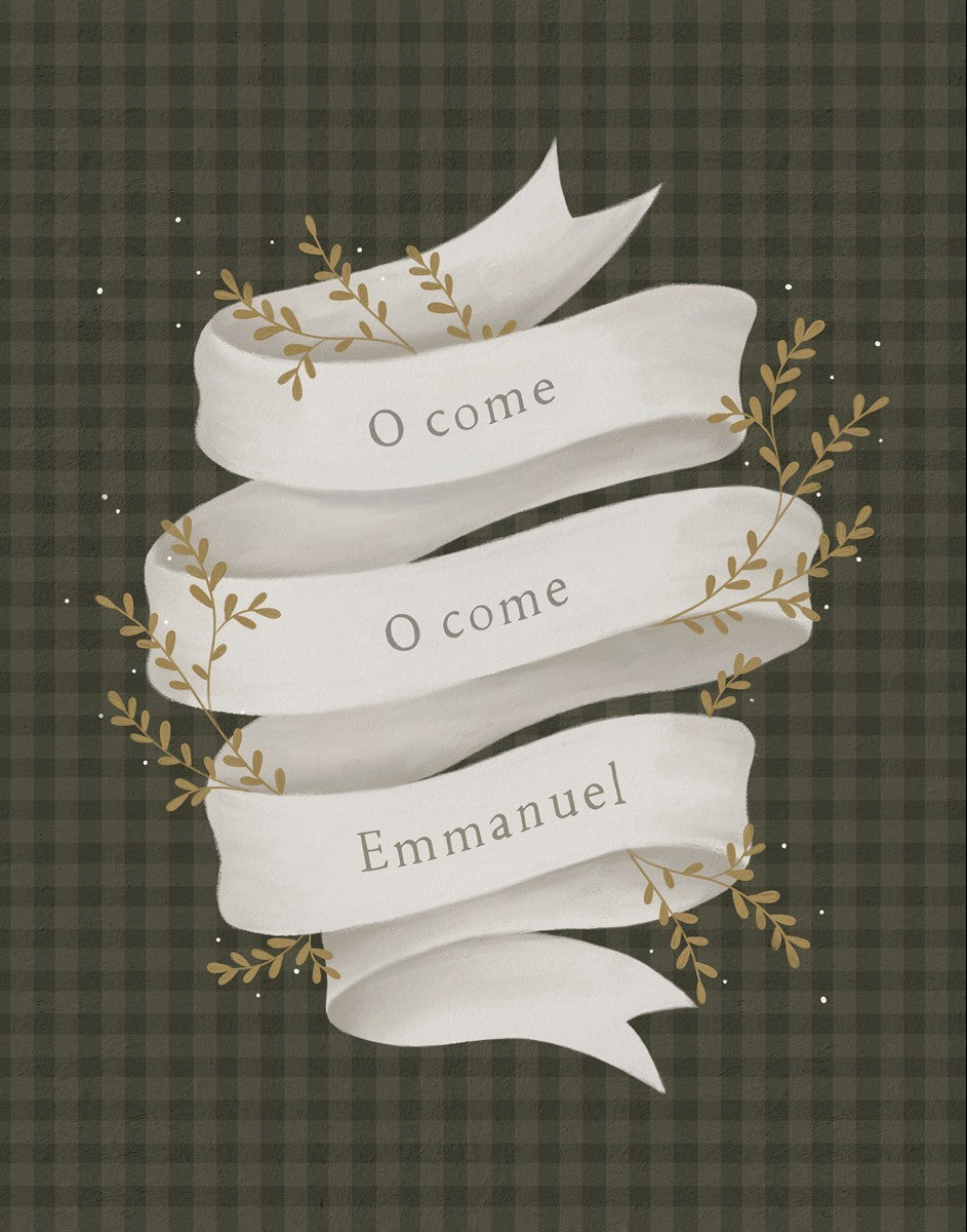 O Come Emmanuel Green Gallery Wrap