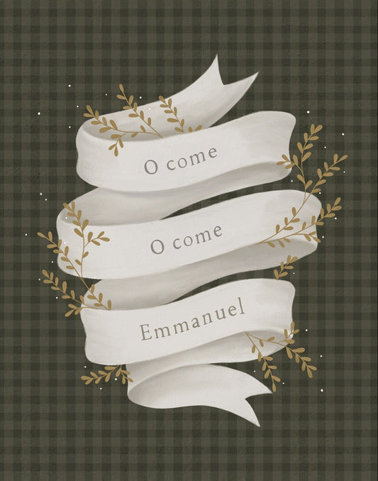 O Come Emmanuel Green Gallery Wrap