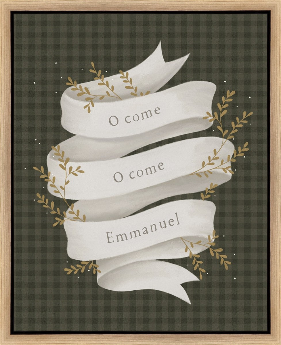 O Come Emmanuel Green Gallery Wrap