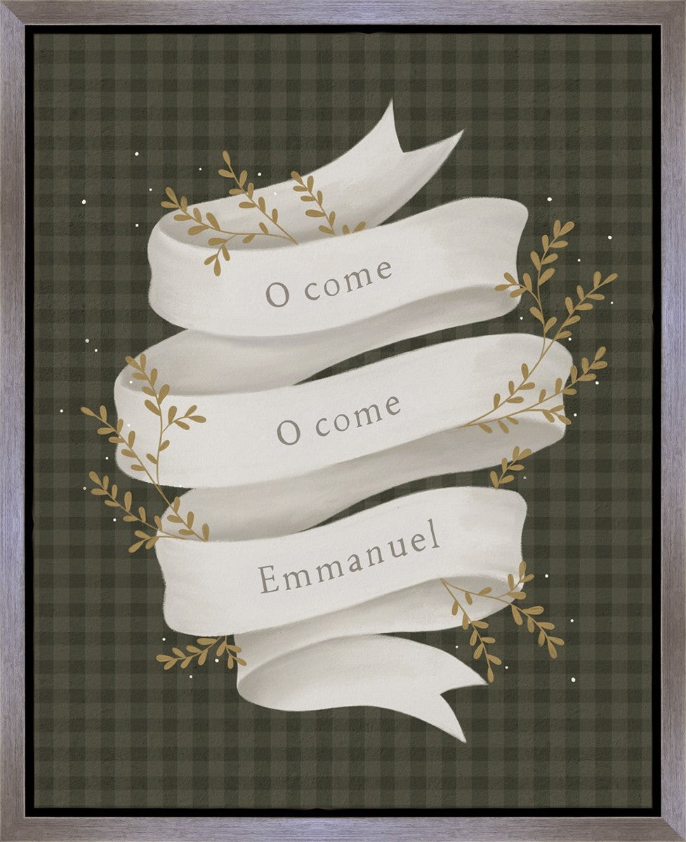 O Come Emmanuel Green Gallery Wrap