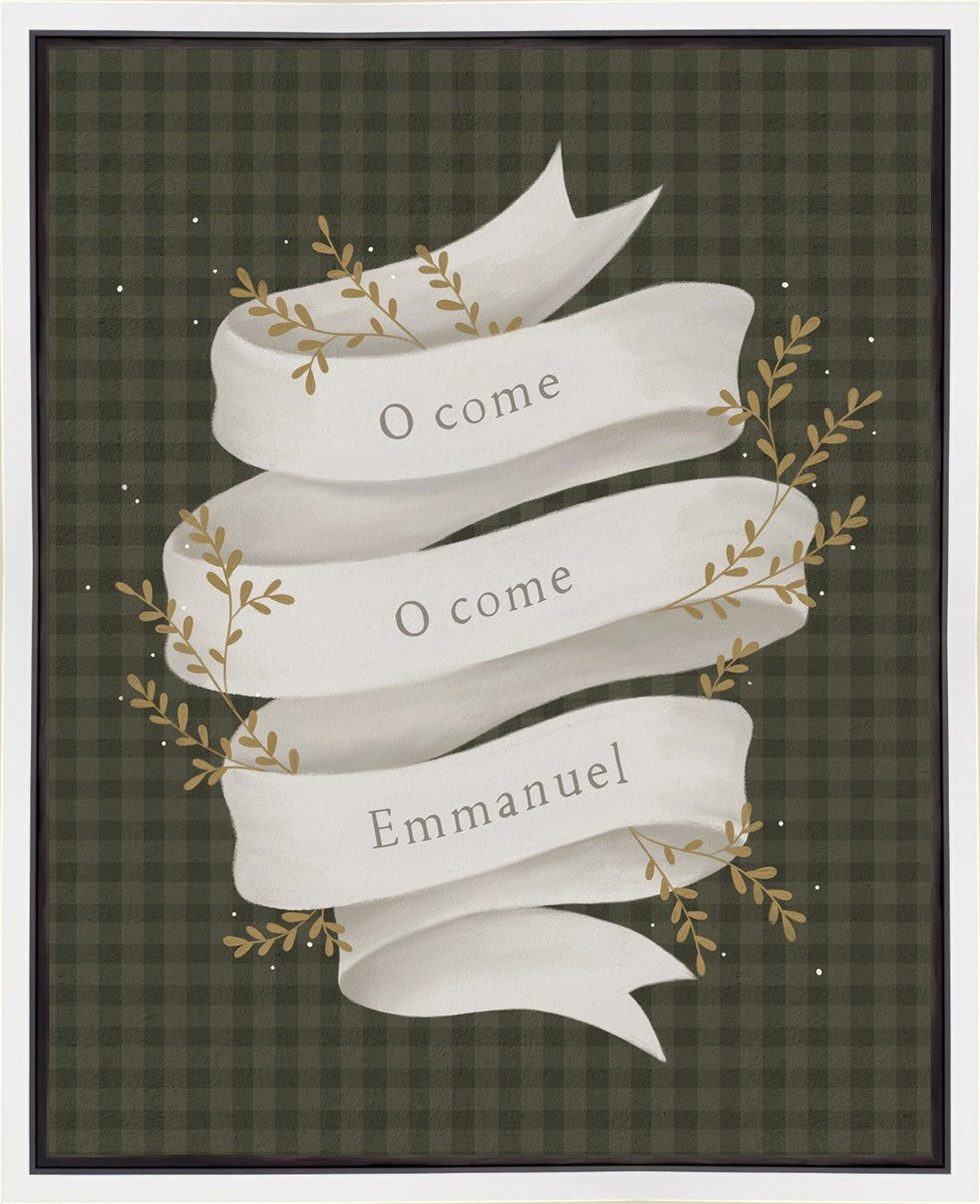 O Come Emmanuel Green Gallery Wrap