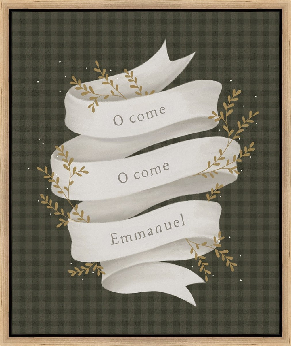 O Come Emmanuel Green Gallery Wrap
