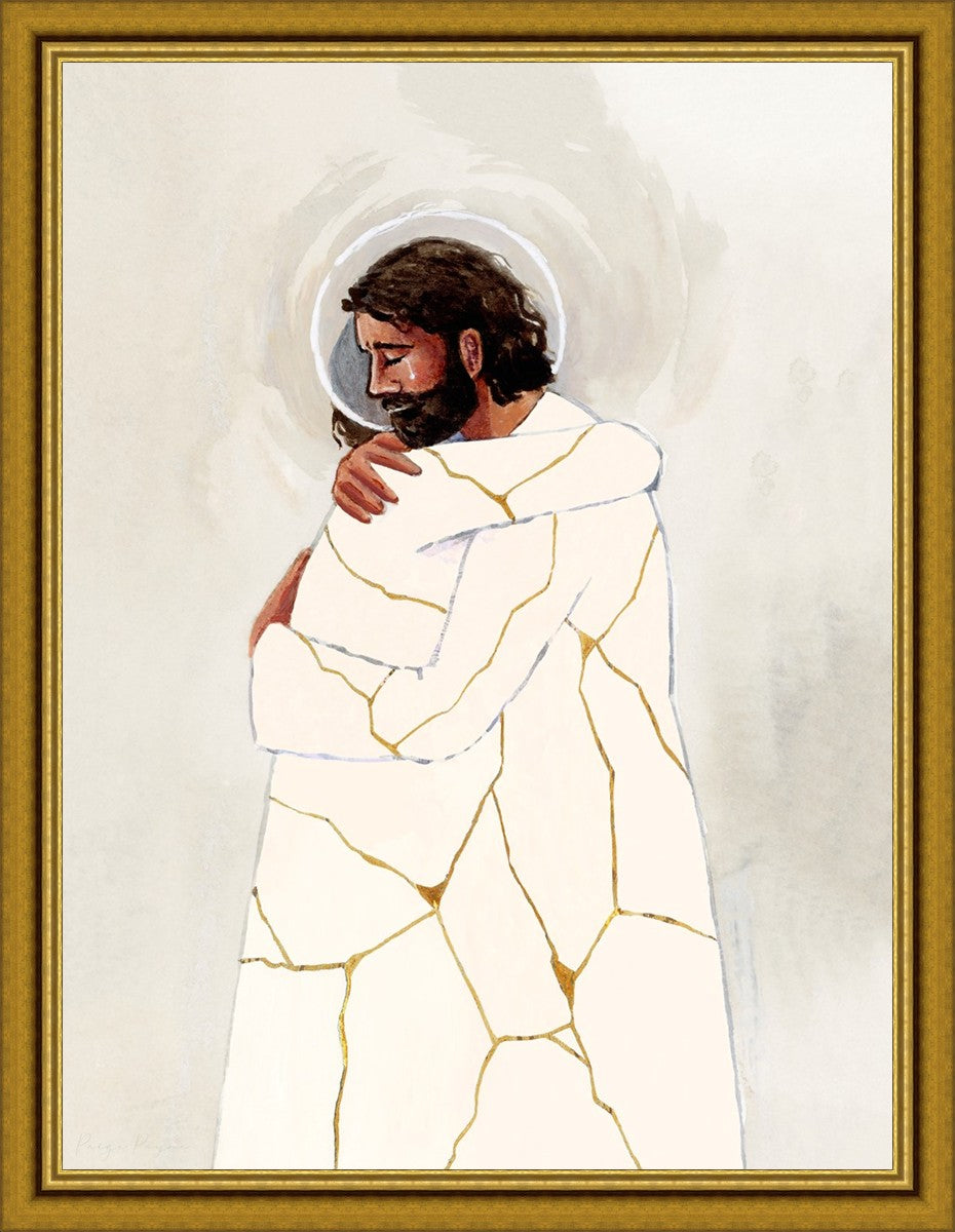 He Binds up The Broken Hearted Large Wall Art