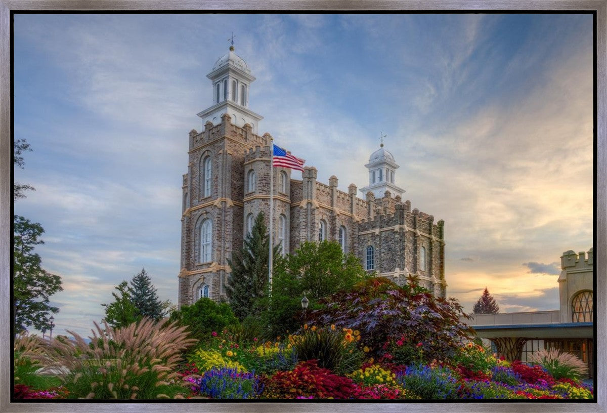 Logan Utah Temple Mountain of God Gallery Wrap