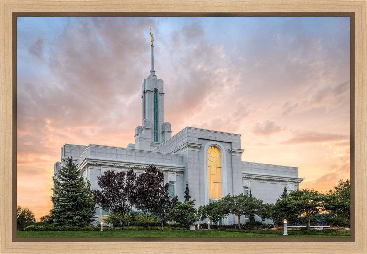 Mt. Timpanogos Utah Temple House of Light Gallery Wrap