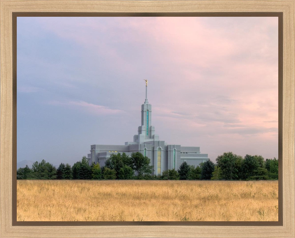 Mt. Timpanogos Utah Temple House of Worship Gallery Wrap