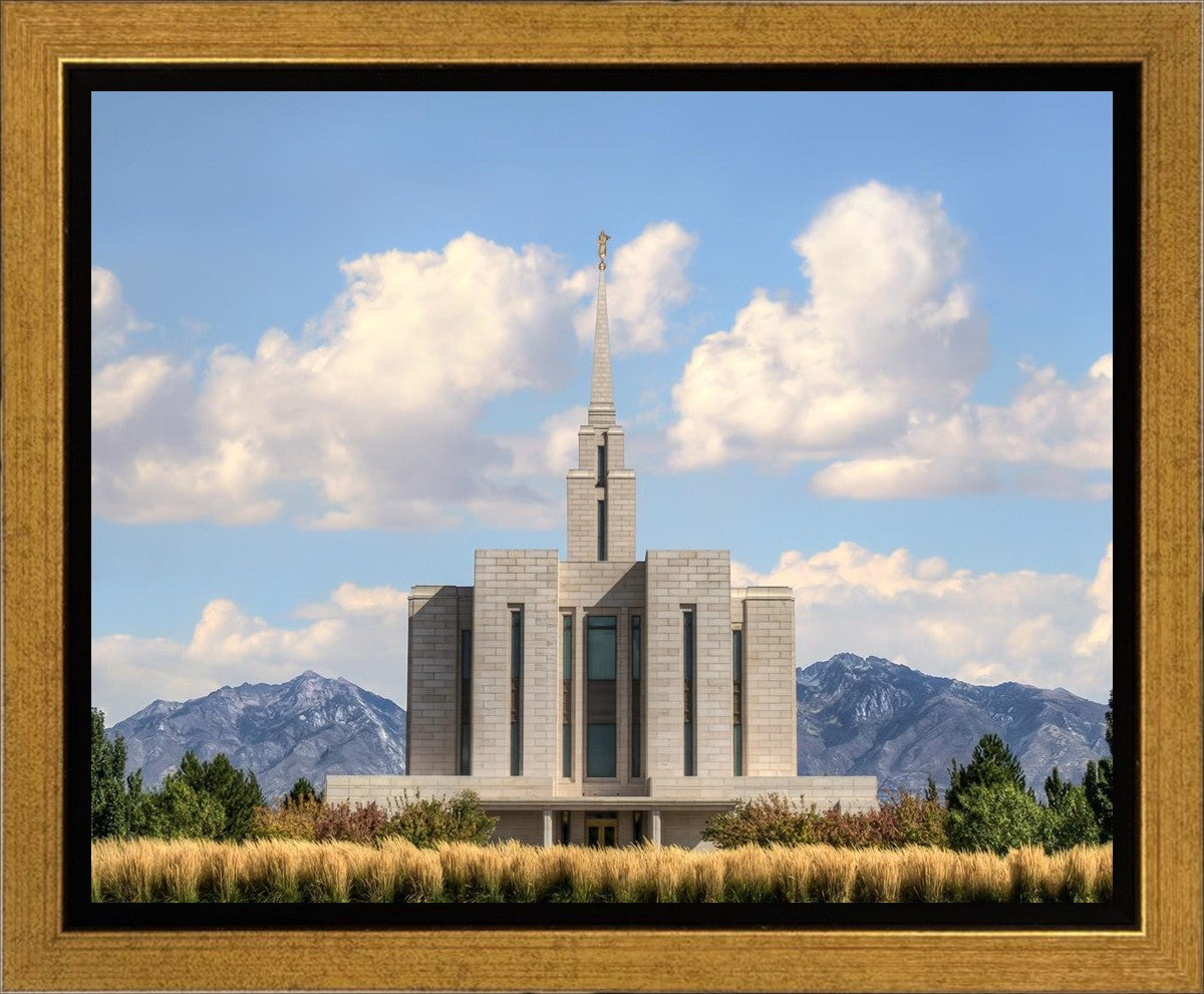 Oquirrh Mtn. Utah Temple Mountain of God Gallery Wrap