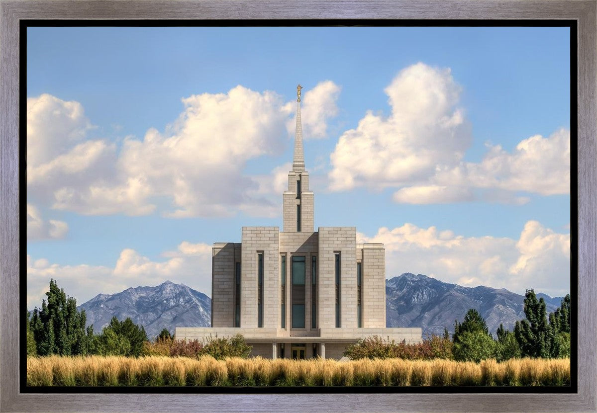 Oquirrh Mtn. Utah Temple Mountain of God Gallery Wrap