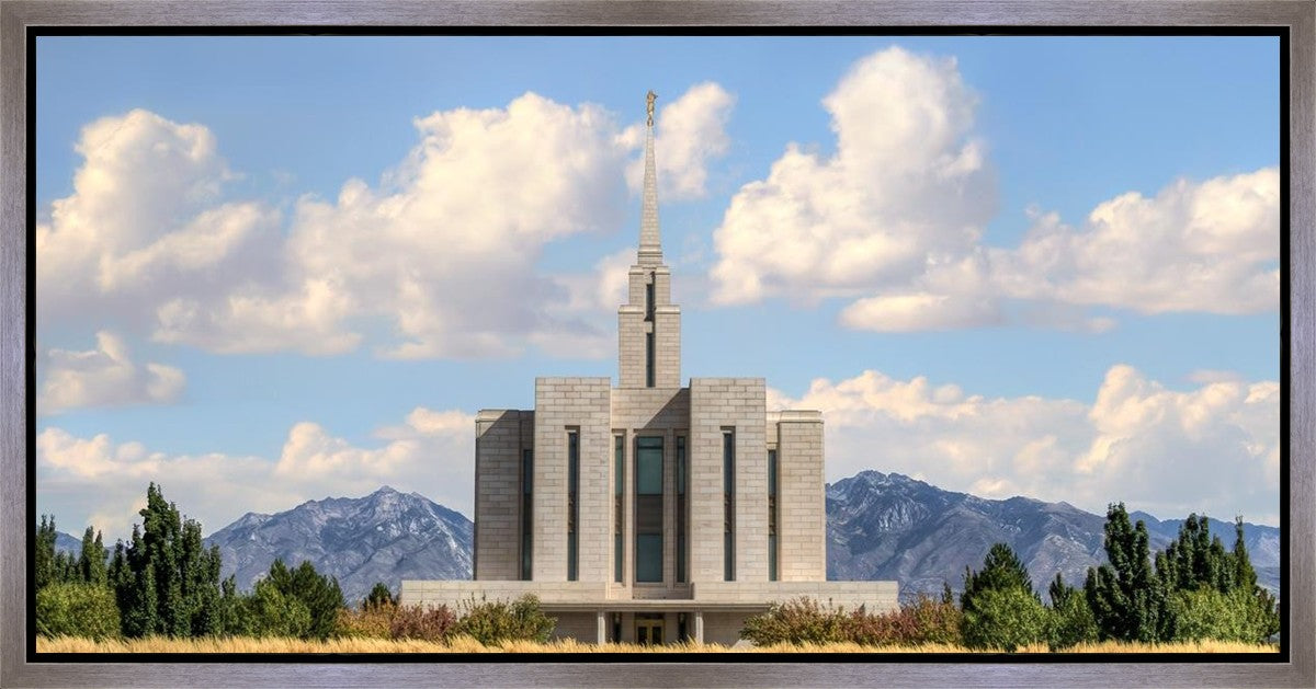 Oquirrh Mtn. Utah Temple Mountain of God Gallery Wrap