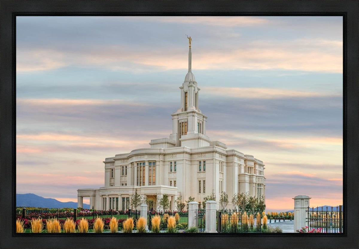 Payson Utah Temple His Holy House Gallery Wrap