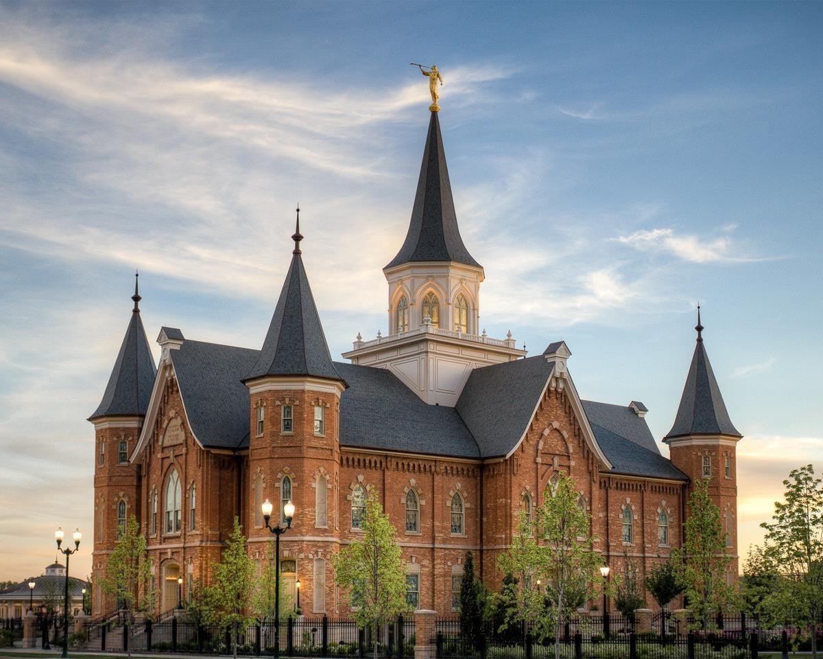 Provo City Center Utah Temple the Lord's Holy House Gallery Wrap