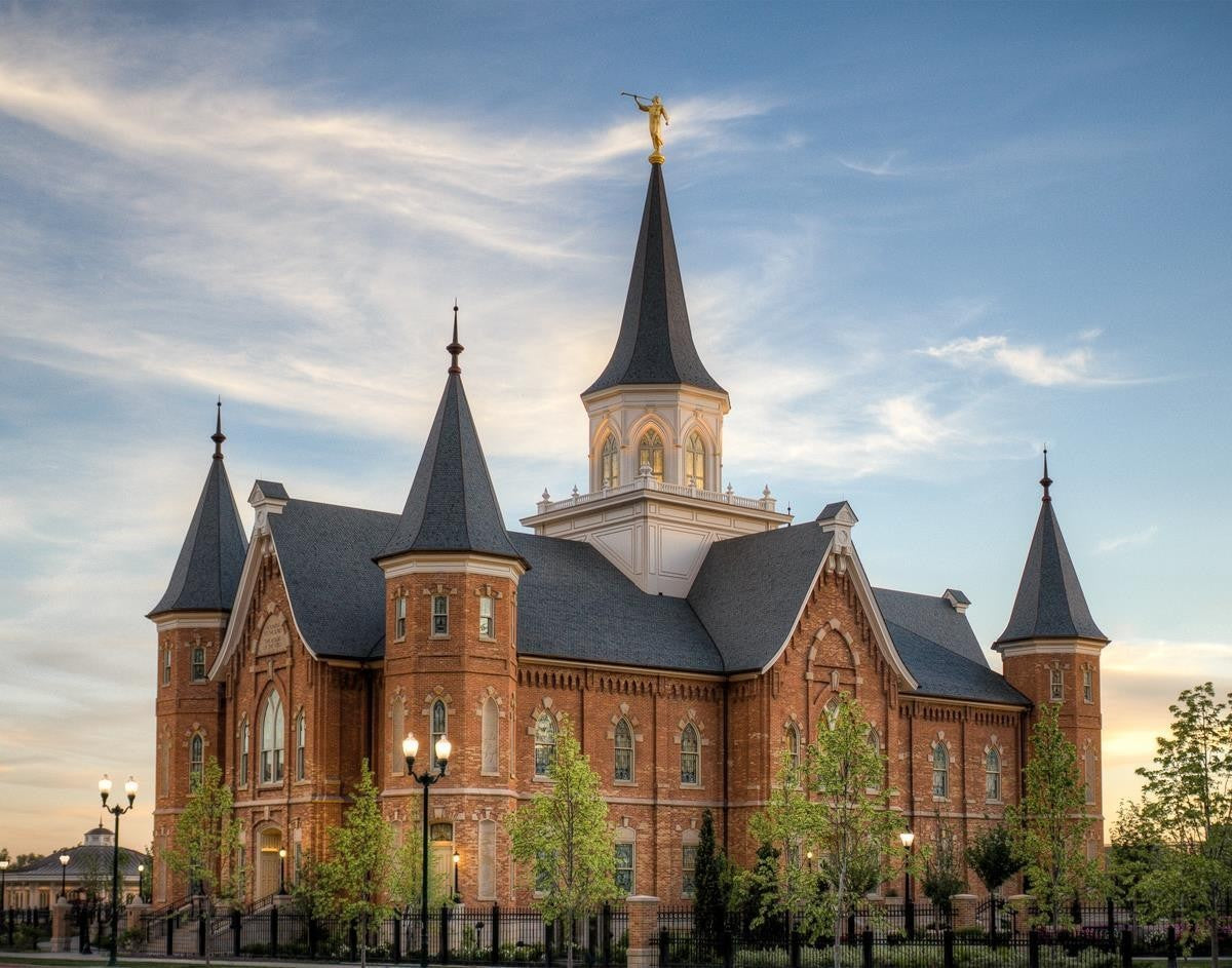 Provo City Center Utah Temple the Lord's Holy House Gallery Wrap