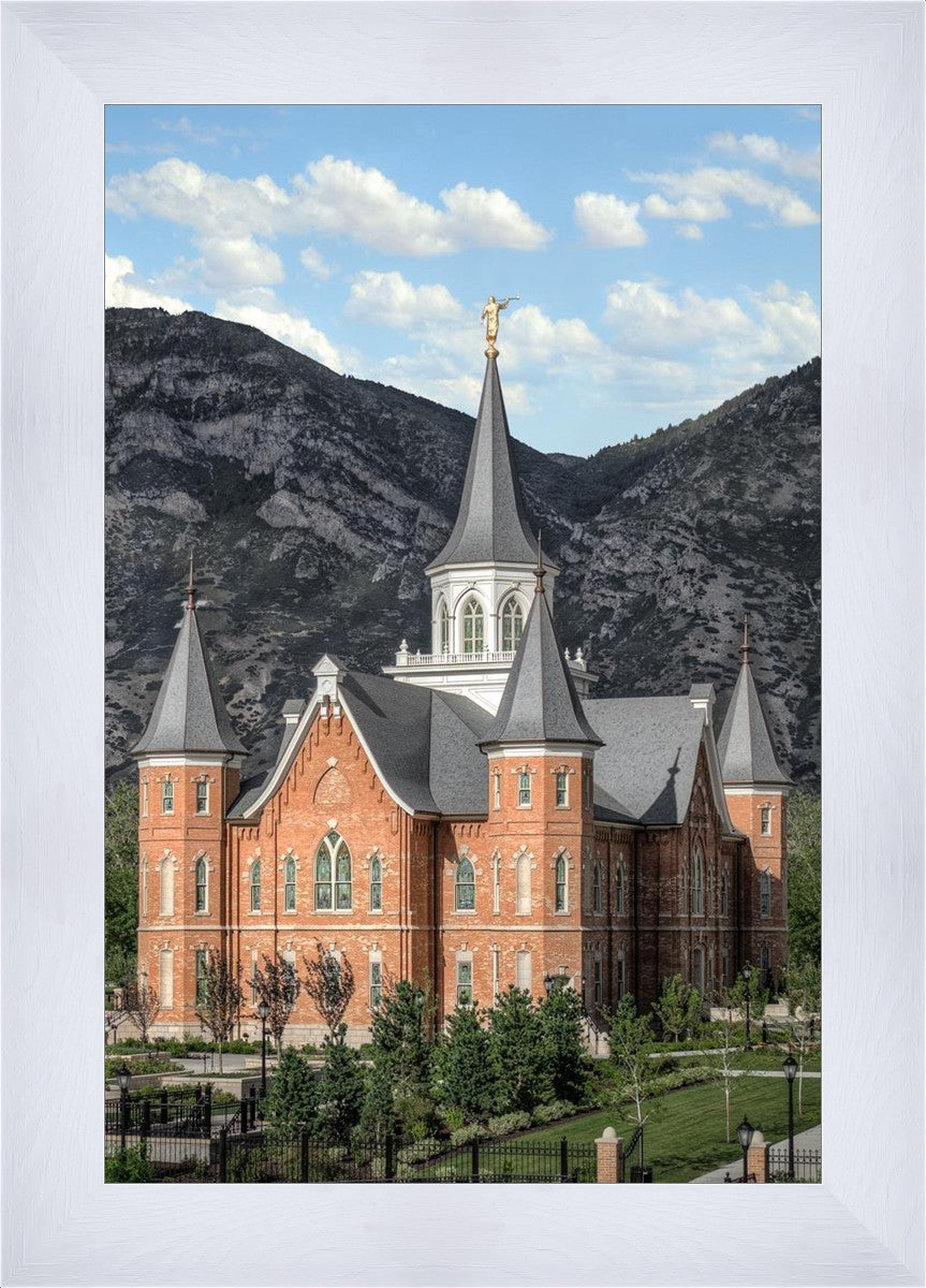 Provo City Center Utah Temple Y Mountain Portrait