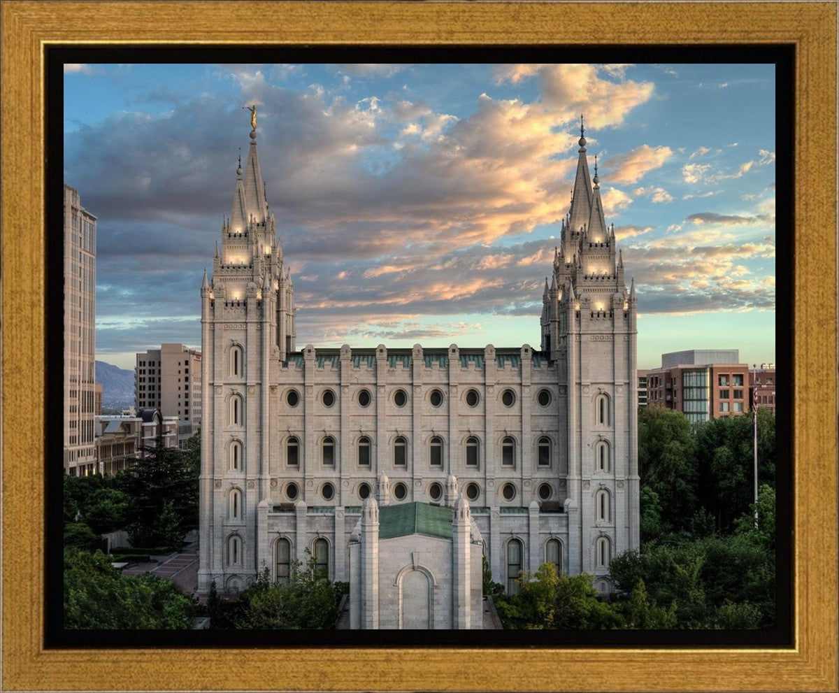 Salt Lake City Temple the House of God Gallery Wrap