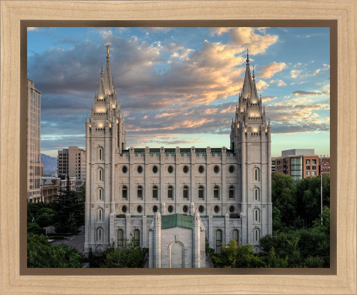 Salt Lake City Temple the House of God Gallery Wrap