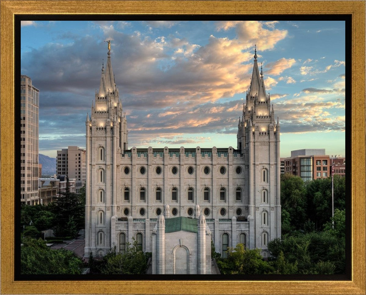 Salt Lake City Temple the House of God Gallery Wrap