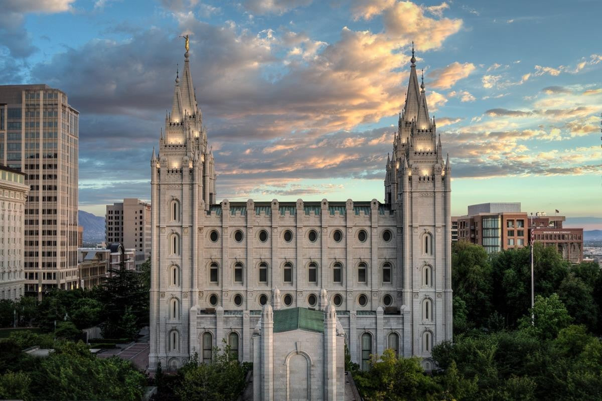 Salt Lake City Temple the House of God Gallery Wrap