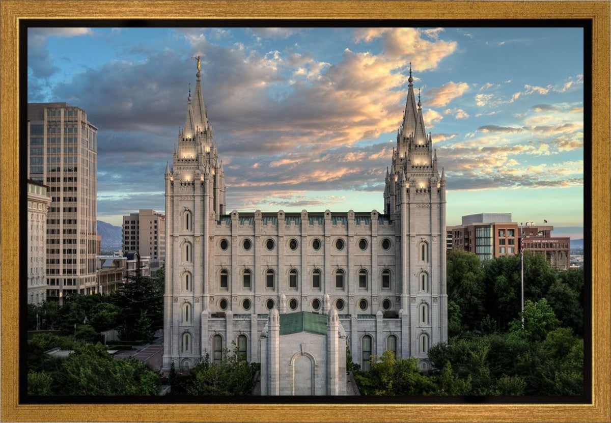 Salt Lake City Temple the House of God Gallery Wrap