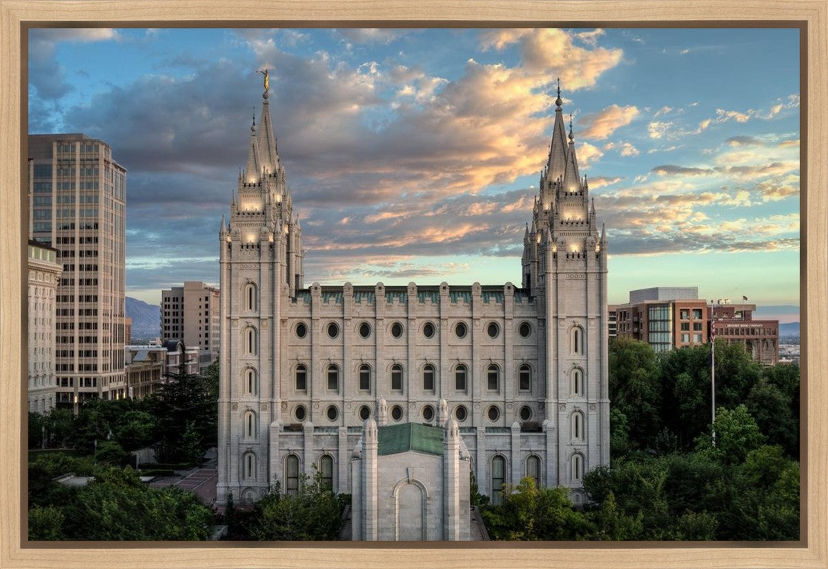 Salt Lake City Temple the House of God Gallery Wrap