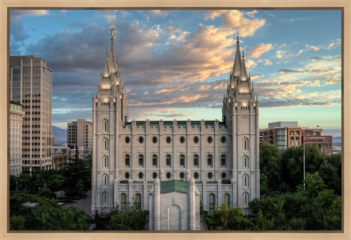 Salt Lake City Temple the House of God Gallery Wrap