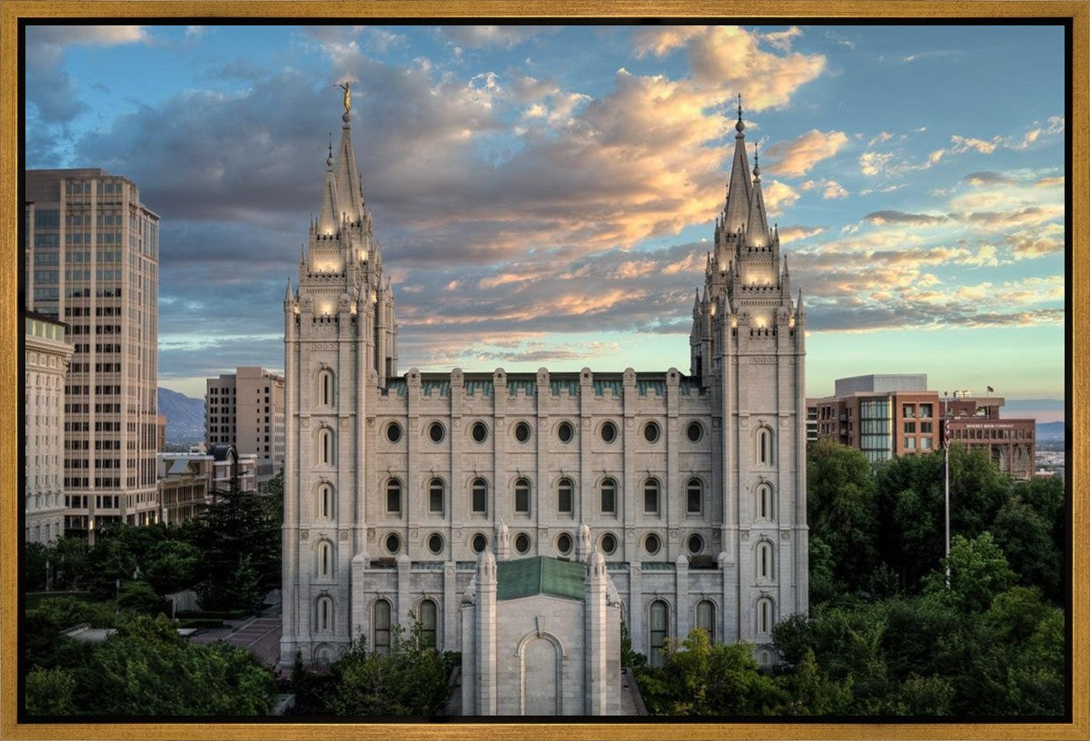 Salt Lake City Temple the House of God Gallery Wrap