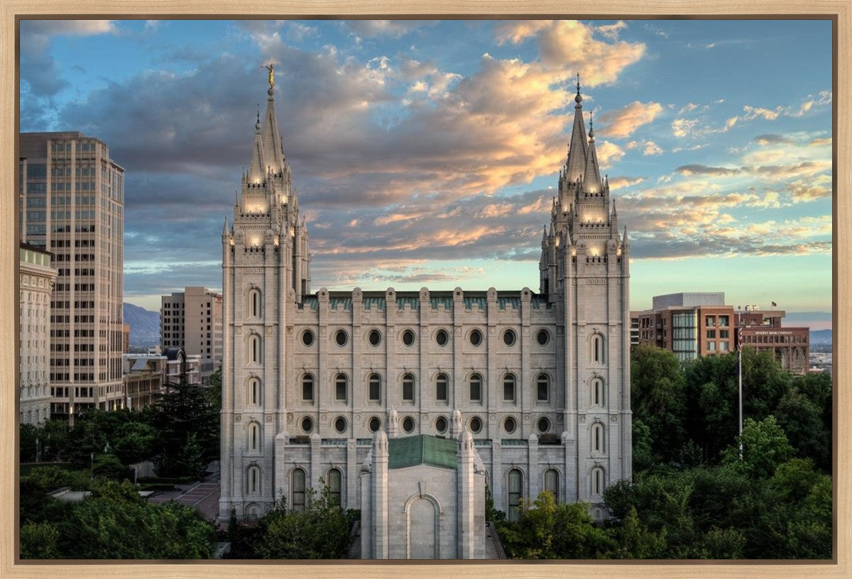 Salt Lake City Temple the House of God Gallery Wrap