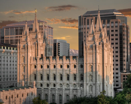 Salt Lake City Utah Temple A Mighty Refuge Gallery Wrap