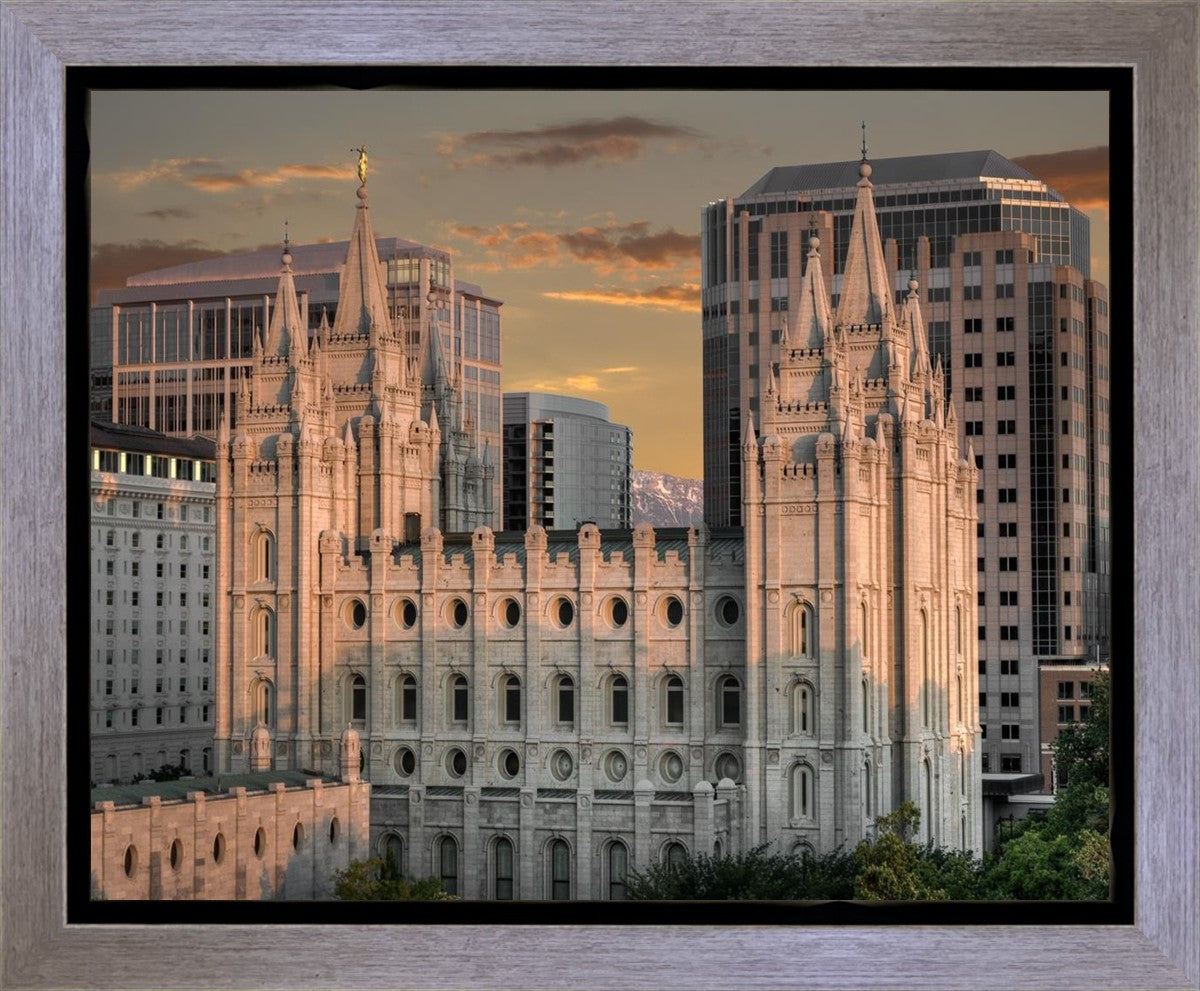 Salt Lake City Utah Temple A Mighty Refuge Gallery Wrap