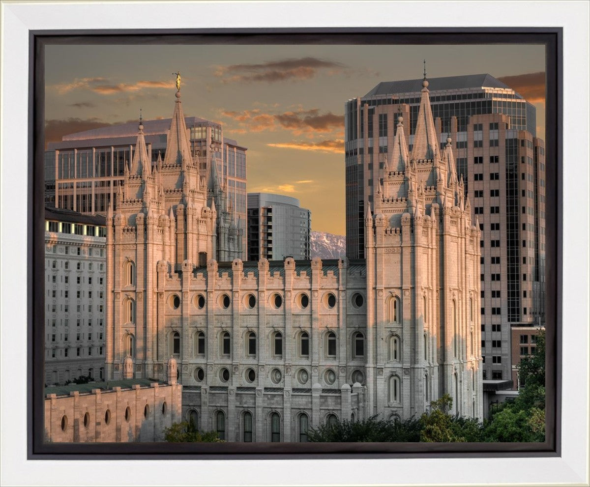 Salt Lake City Utah Temple A Mighty Refuge Gallery Wrap