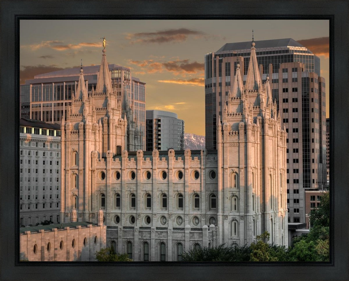 Salt Lake City Utah Temple A Mighty Refuge Gallery Wrap