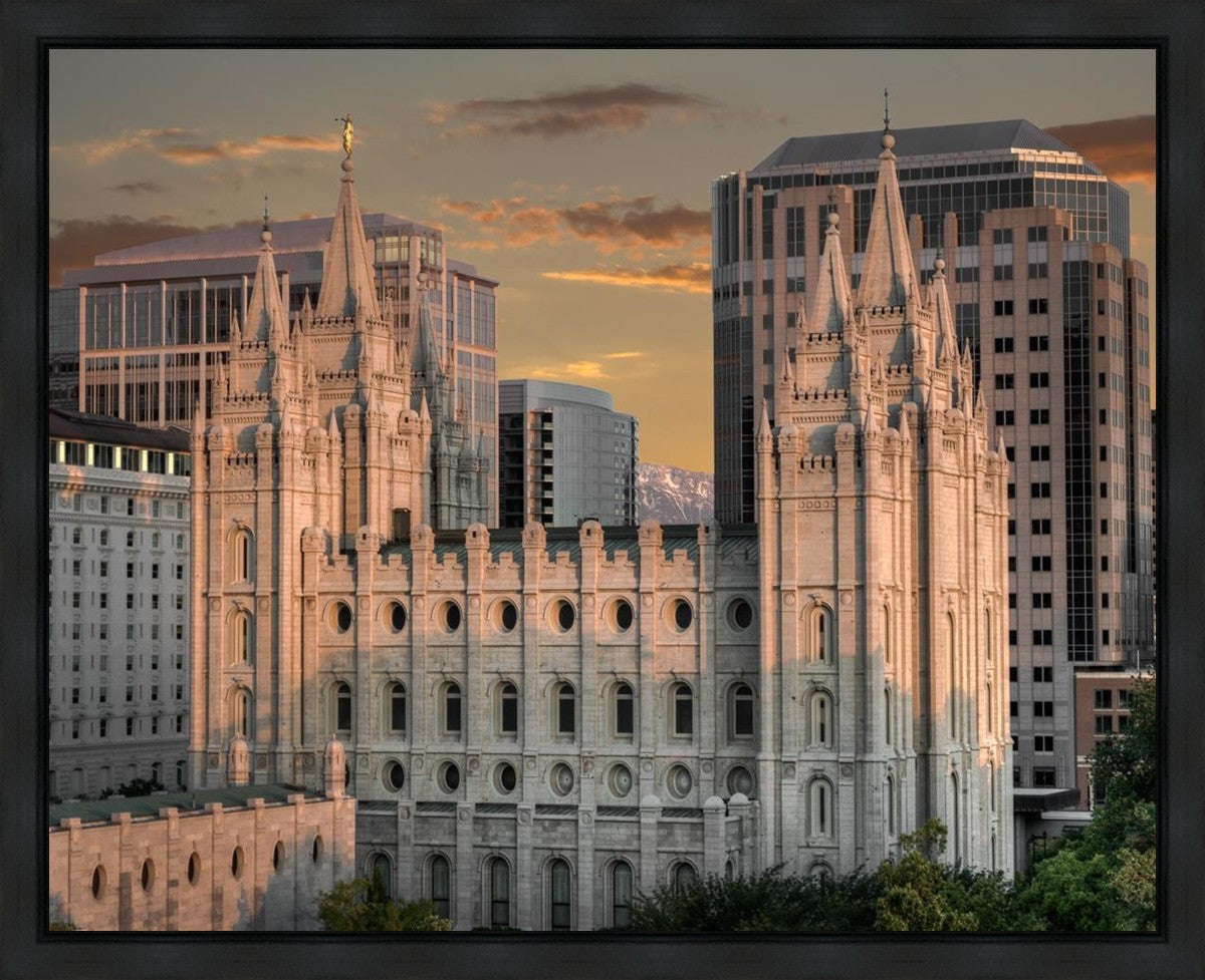 Salt Lake City Utah Temple A Mighty Refuge Gallery Wrap