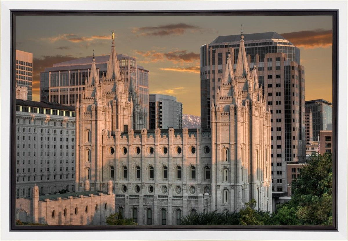 Salt Lake City Utah Temple A Mighty Refuge Gallery Wrap