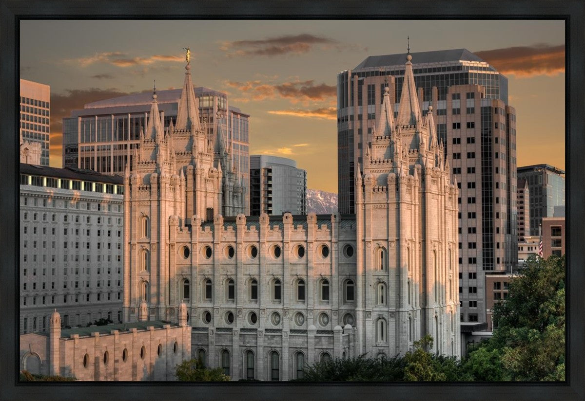 Salt Lake City Utah Temple A Mighty Refuge Gallery Wrap