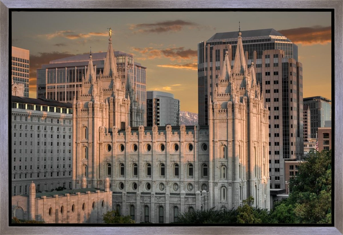 Salt Lake City Utah Temple A Mighty Refuge Gallery Wrap