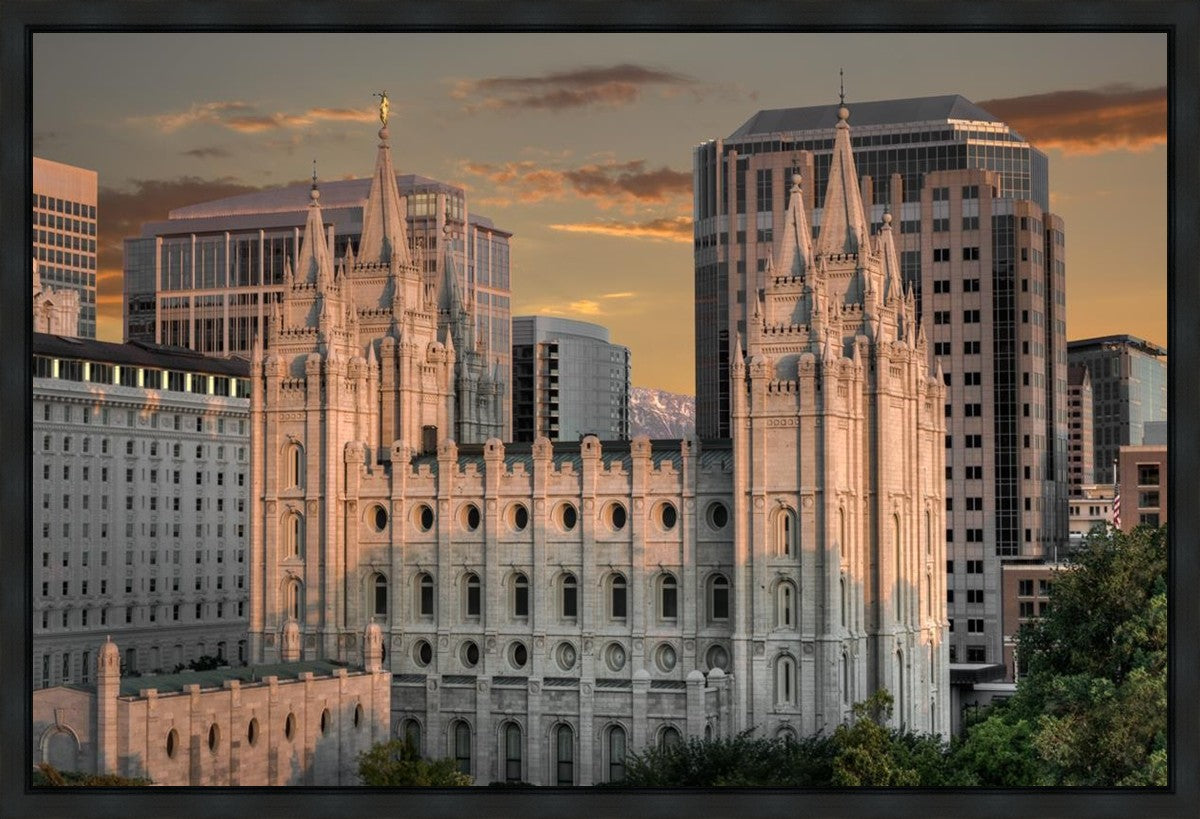 Salt Lake City Utah Temple A Mighty Refuge Gallery Wrap
