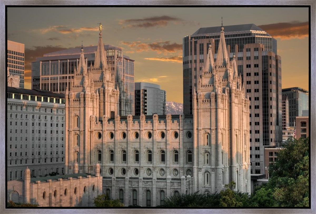 Salt Lake City Utah Temple A Mighty Refuge Gallery Wrap