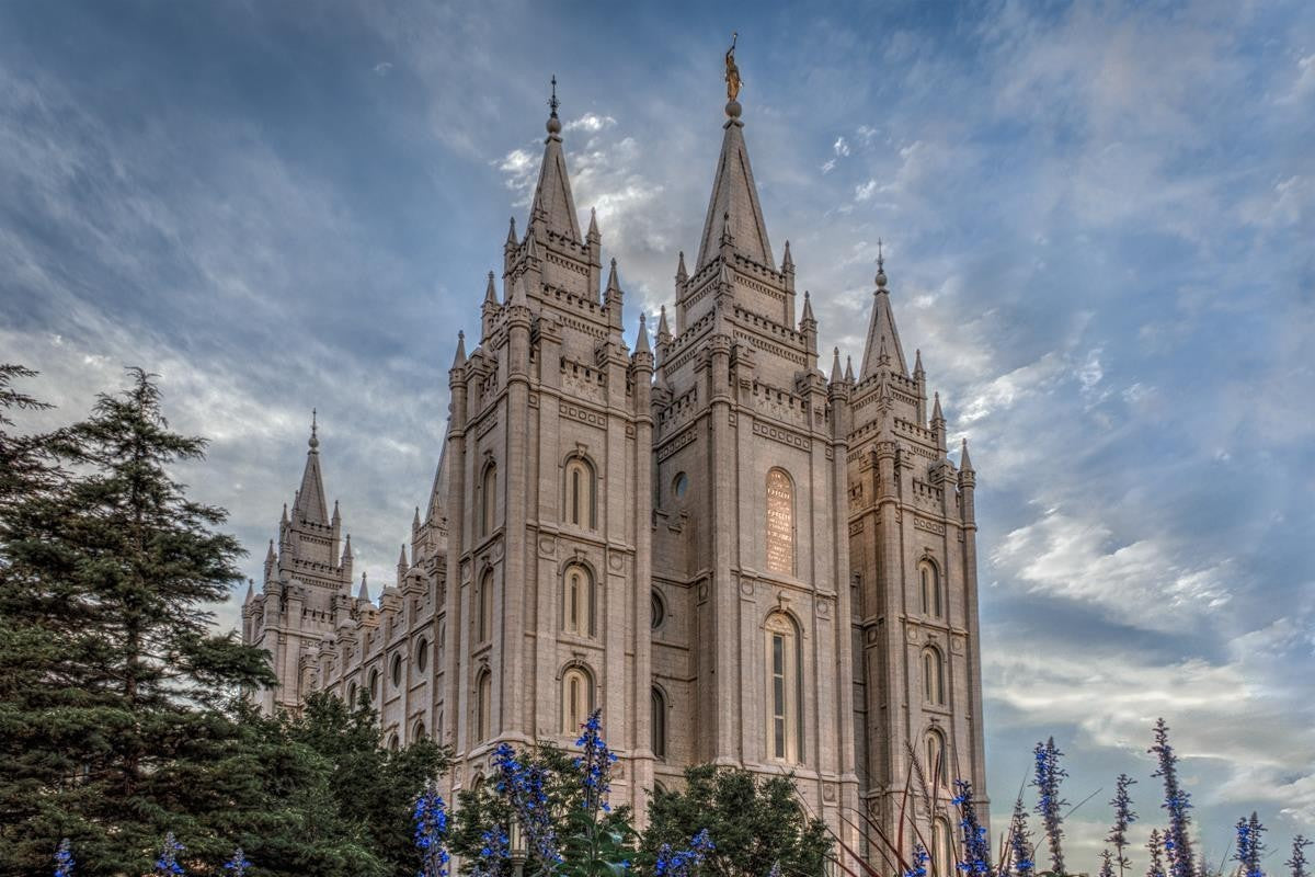 Salt Lake City Utah Temple House of Holiness Gallery Wrap