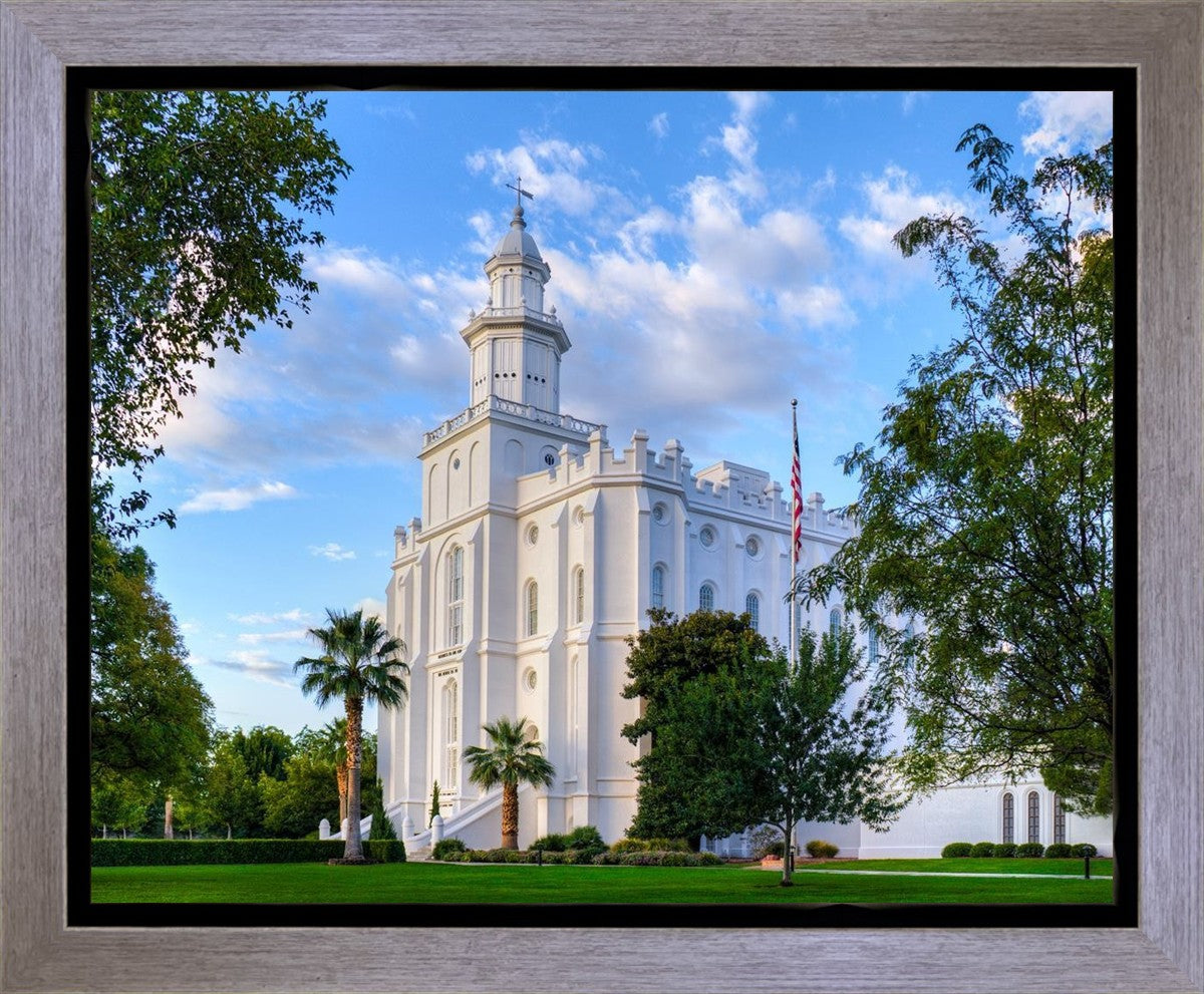 St. George Utah Temple House of Angels Gallery Wrap