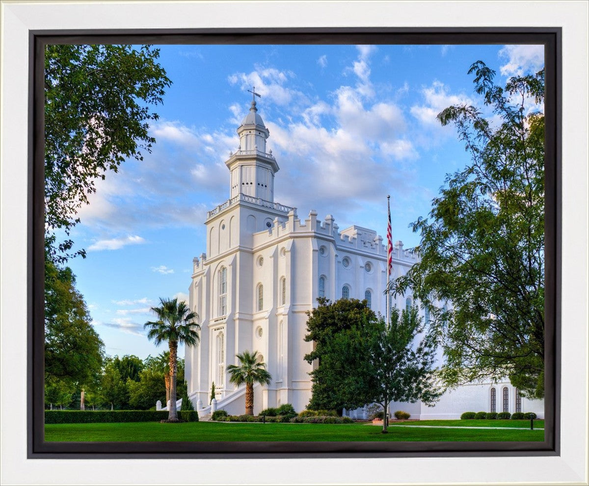 St. George Utah Temple House of Angels Gallery Wrap