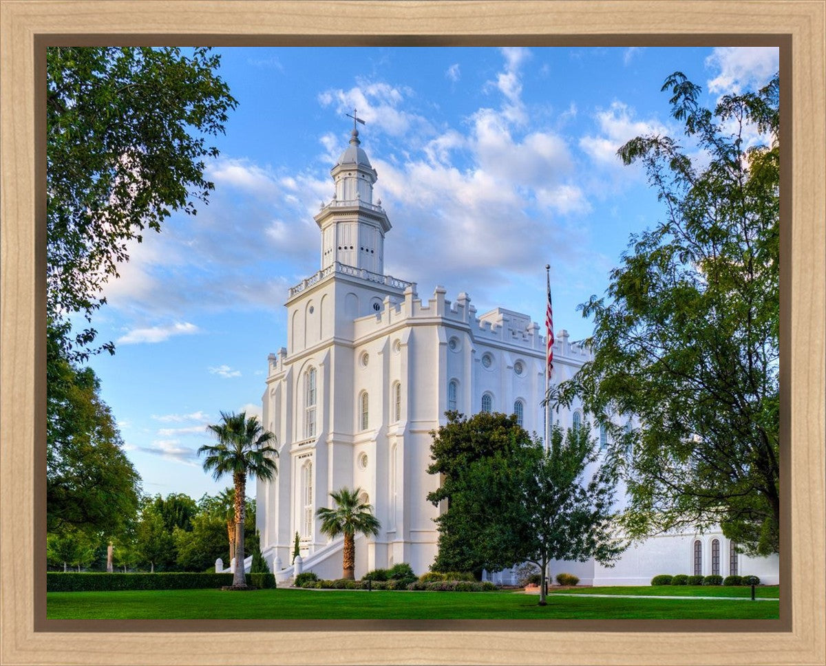St. George Utah Temple House of Angels Gallery Wrap