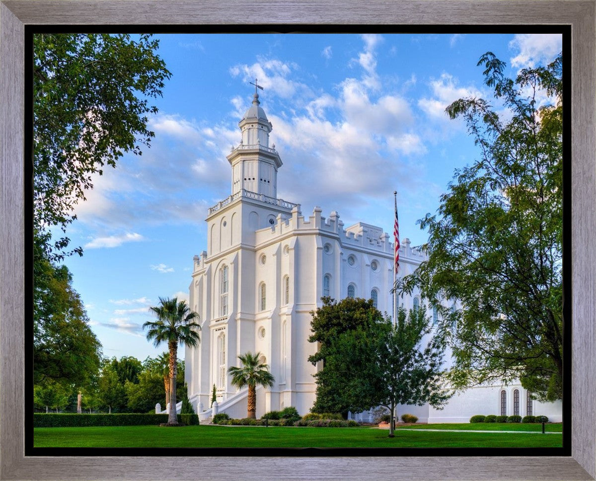 St. George Utah Temple House of Angels Gallery Wrap
