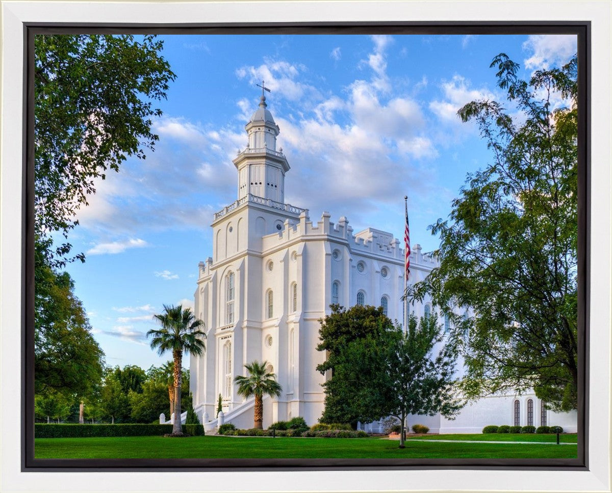 St. George Utah Temple House of Angels Gallery Wrap