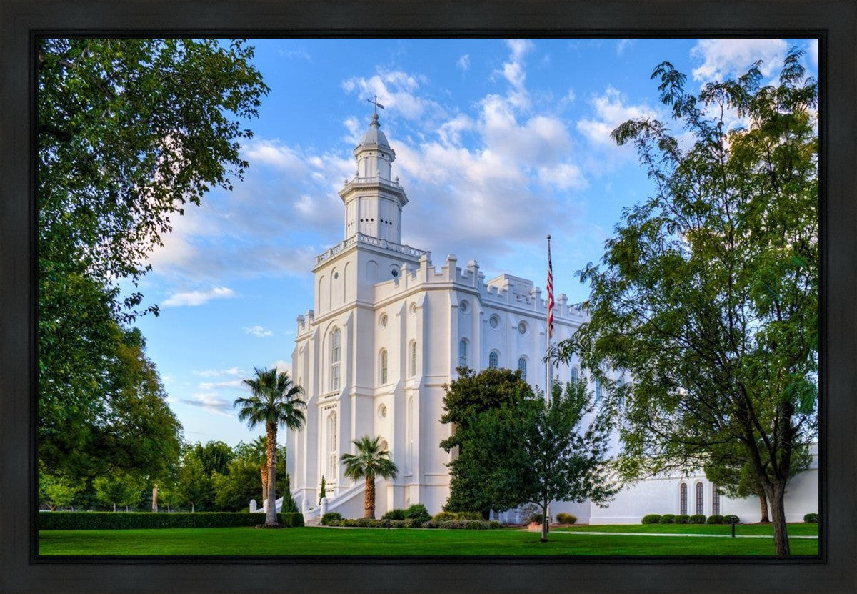 St. George Utah Temple House of Angels Gallery Wrap