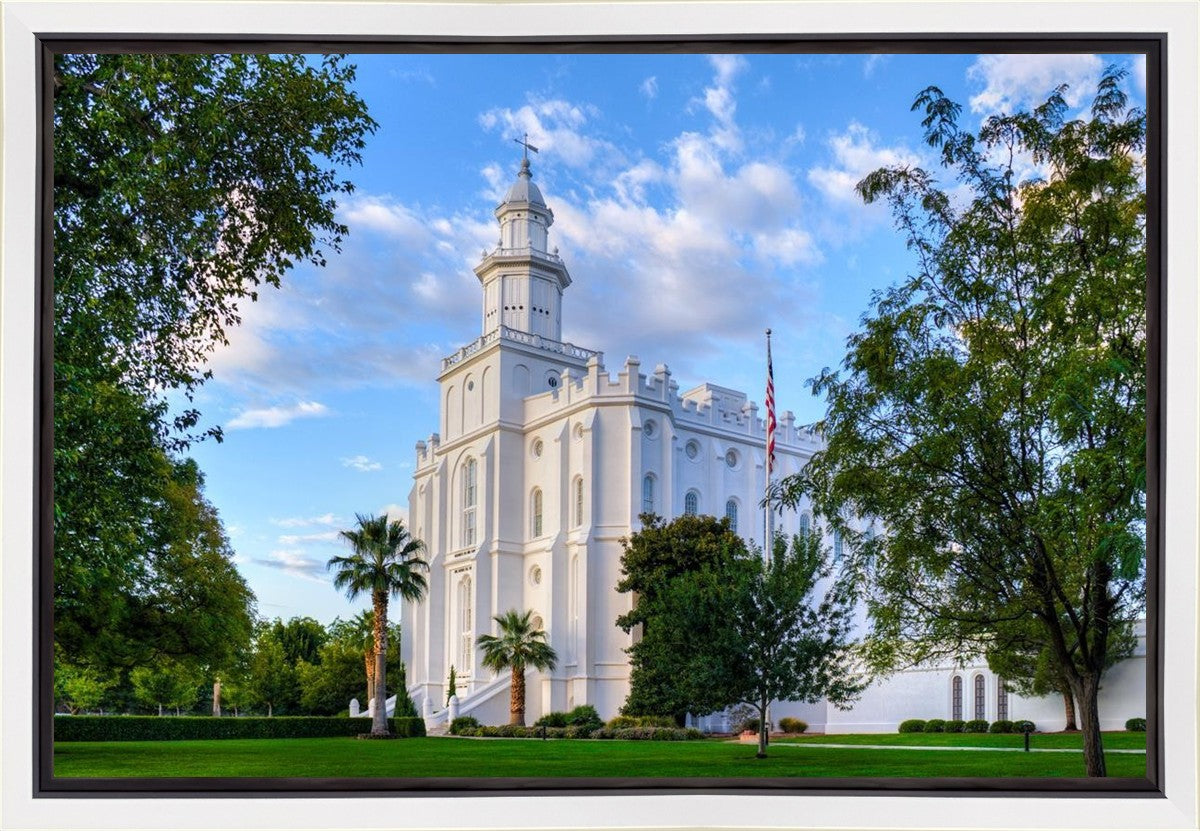 St. George Utah Temple House of Angels Gallery Wrap