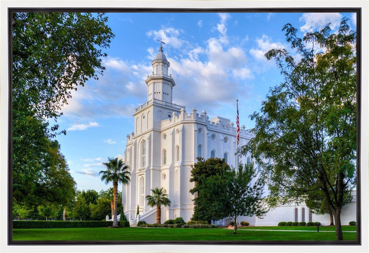 St. George Utah Temple House of Angels Gallery Wrap