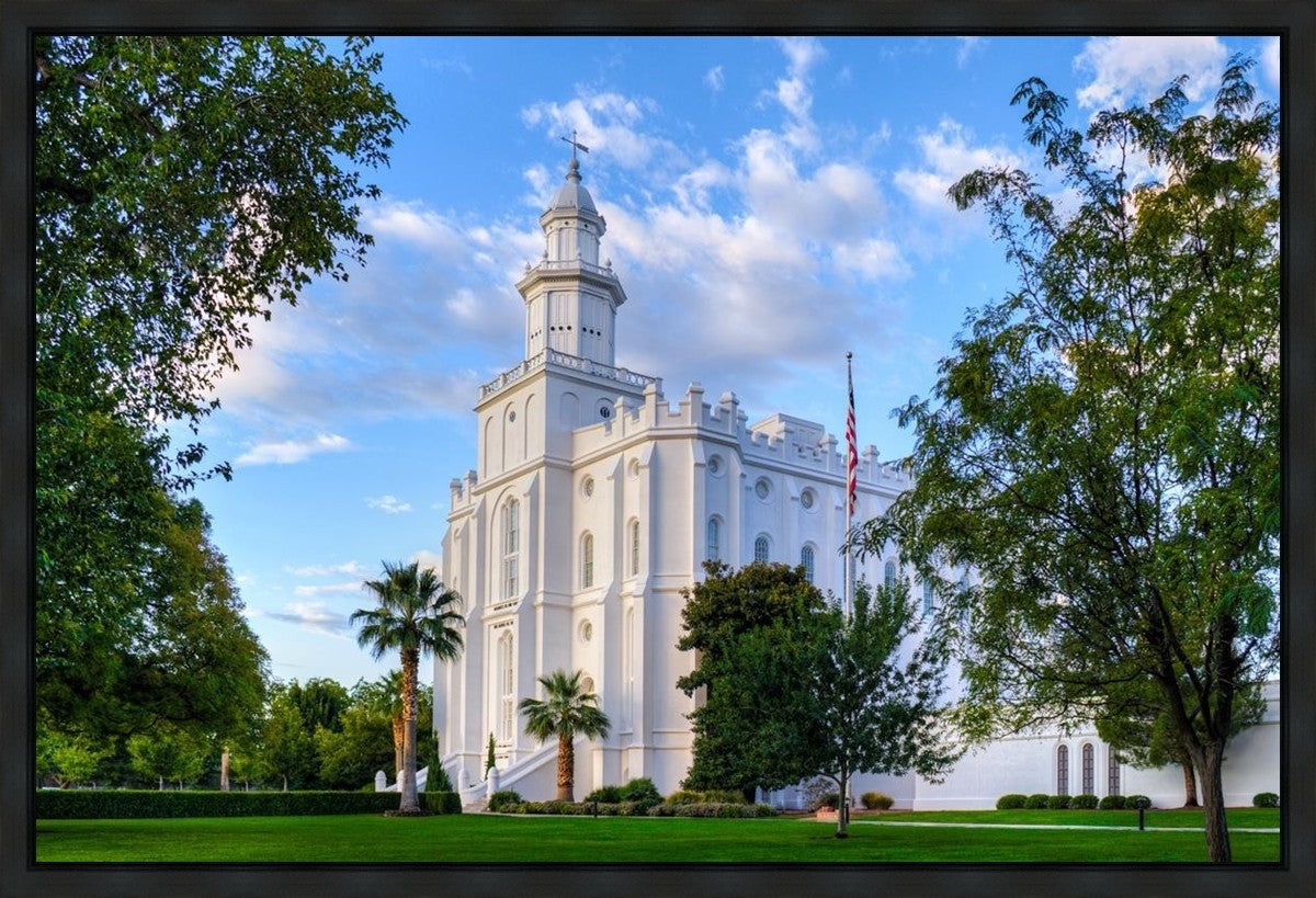 St. George Utah Temple House of Angels Gallery Wrap