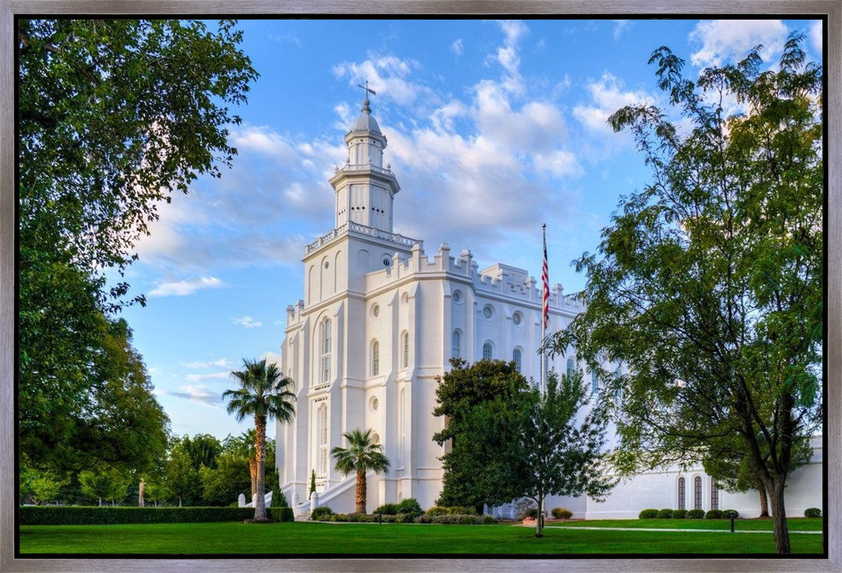 St. George Utah Temple House of Angels Gallery Wrap