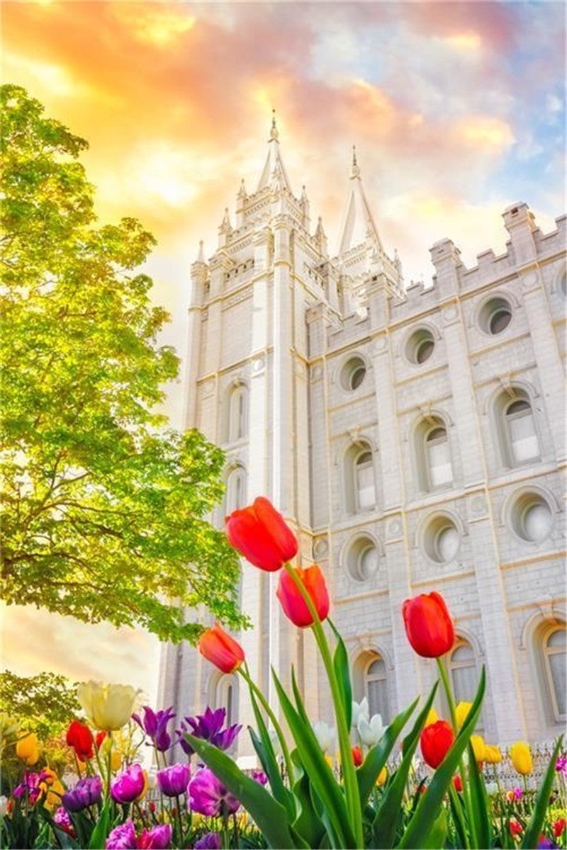 Salt Lake Spring Tulips Gallery Wrap
