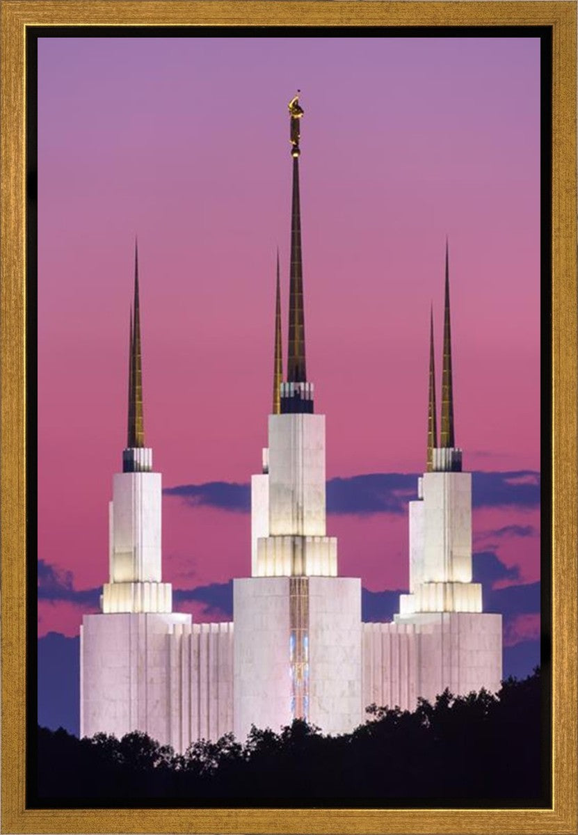Washington DC Sunset Glow Gallery Wrap